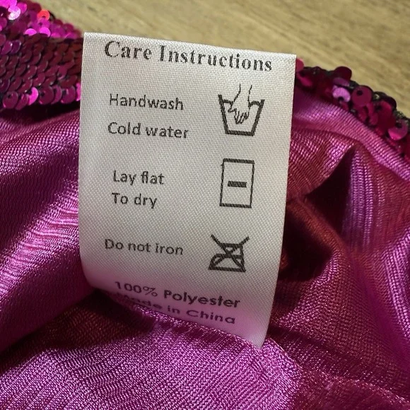 Anna-Kaci Pink Sequin Top Sparkle & Shine Collection Size XXL - Picture 6 of 8